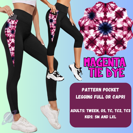 Magenta Tie Dye Tops & Bottoms *Pre-Order*
