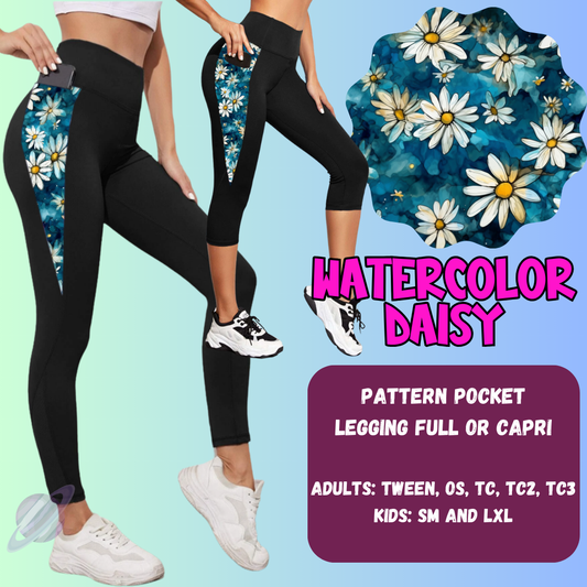 Watercolor Daisy Tops & Bottoms *Pre-Order*