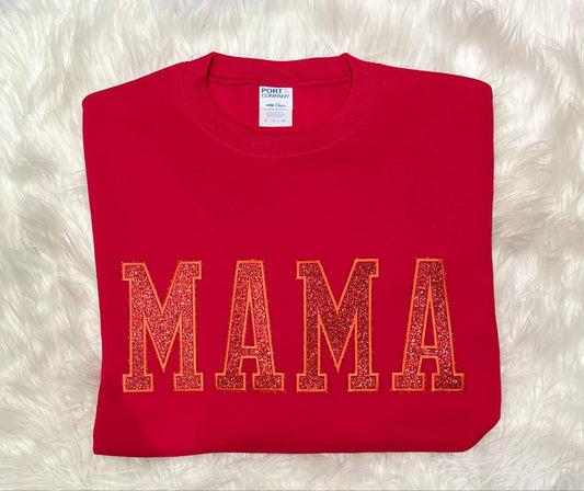 MAMA (RED GLITTER PATCH) Sweatshirt