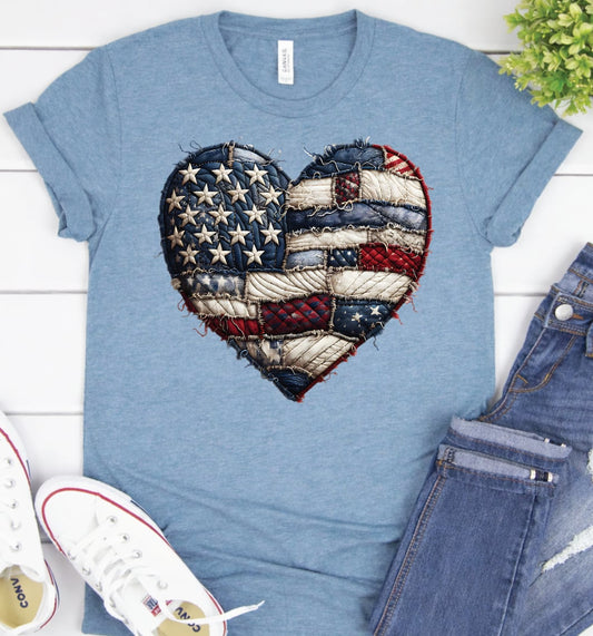 Patch Work American heart