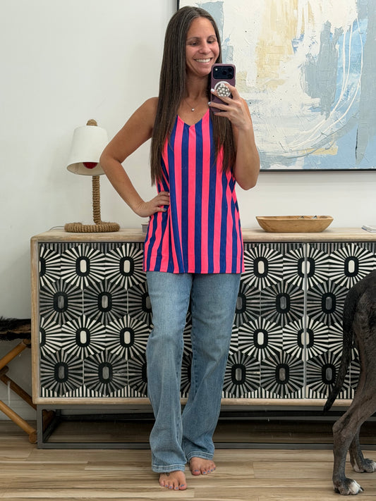 *Neon Stripes Tank