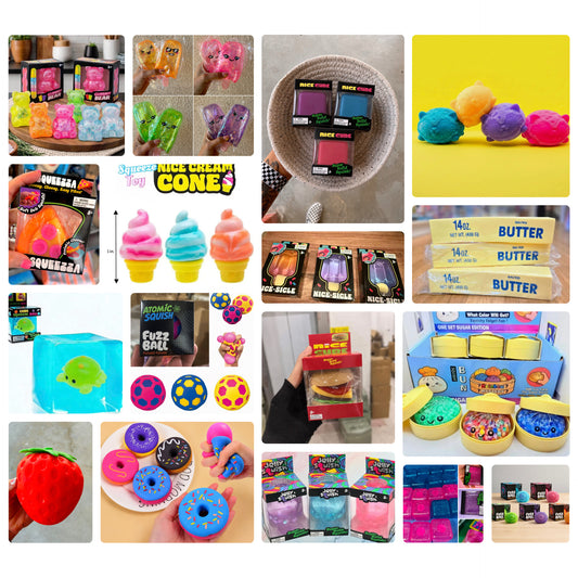 10 PIECE SQUISHY BAG