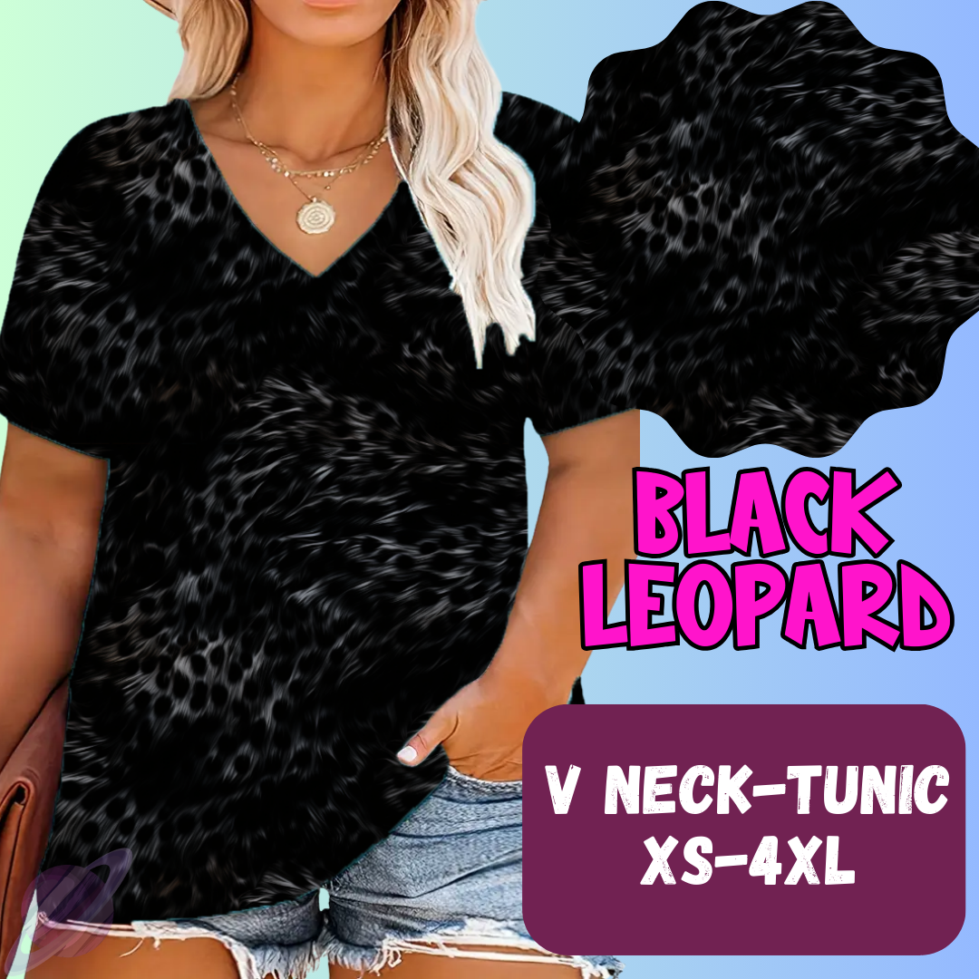 Black Leopard Tops & Bottoms *Pre-Order*