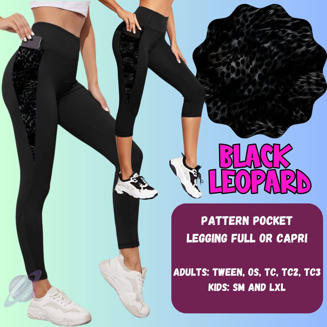 Black Leopard Tops & Bottoms *Pre-Order*