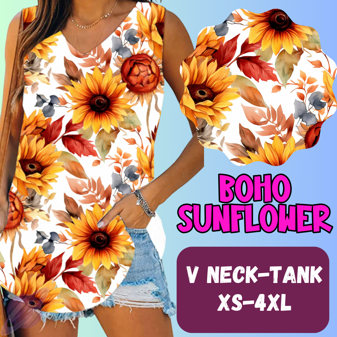 Boho Sunflower Tops & Bottoms *Pre-Order*