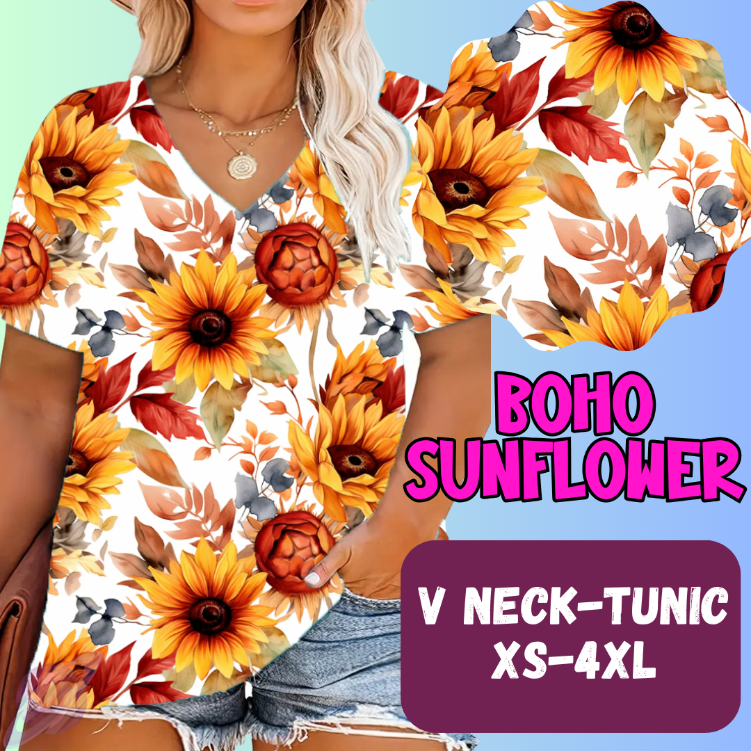 Boho Sunflower Tops & Bottoms *Pre-Order*