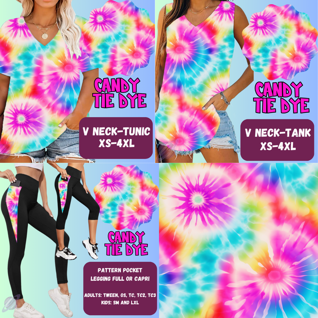 Candy Tie Dye Tops & Bottoms *Pre-Order*