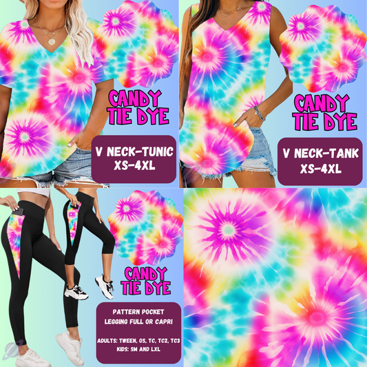 Candy Tie Dye Tops & Bottoms *Pre-Order*