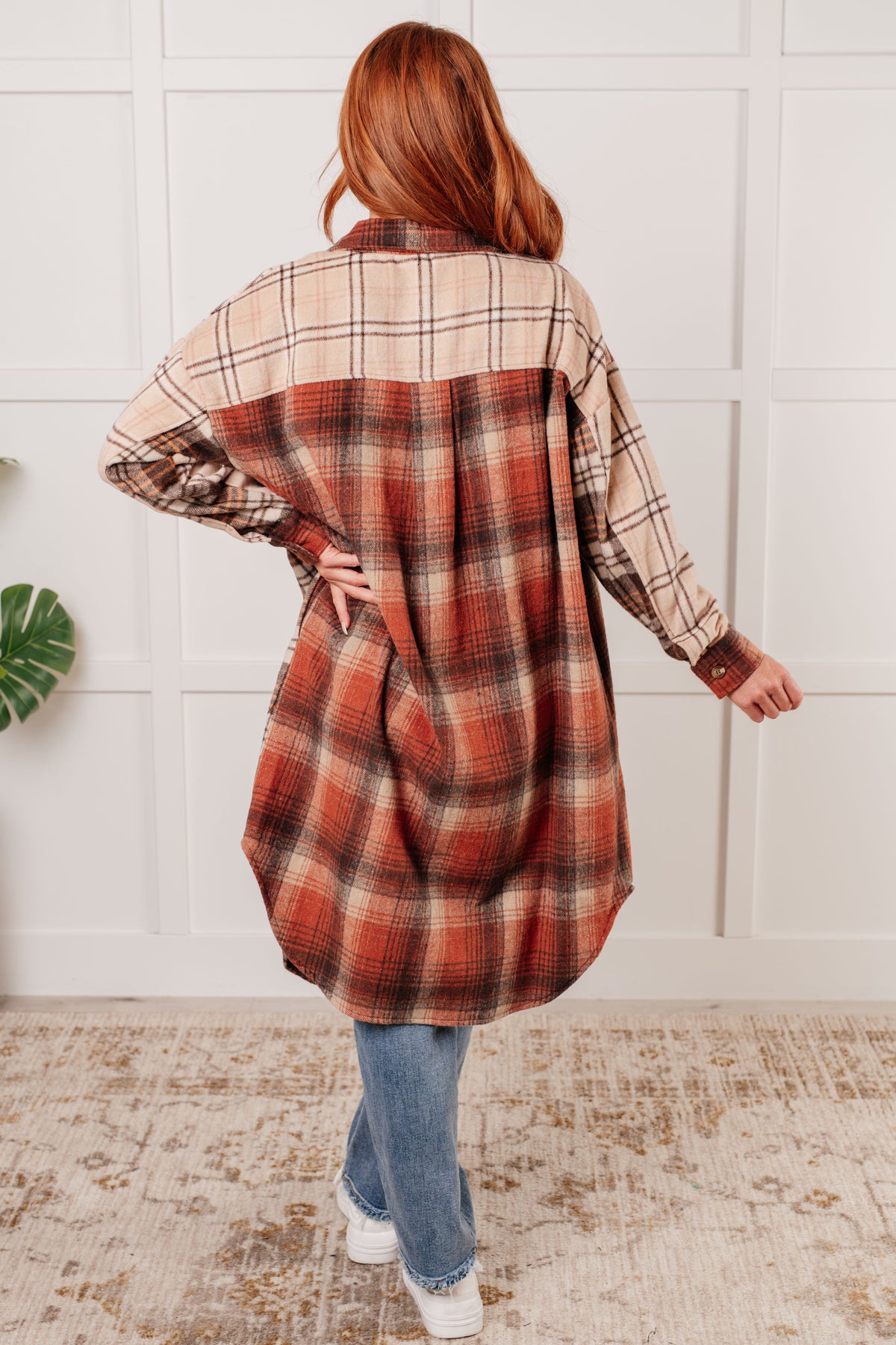 Cabin Fever Flannel Plaid Oversized Dress/Shacket