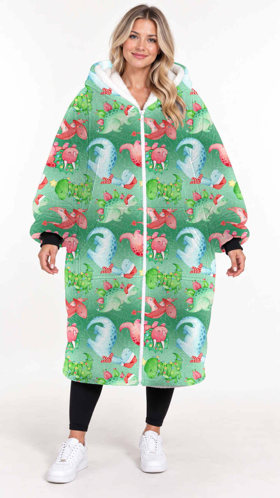 FESTIVE DINO-HOODIE BLANKET *Pre-Order*