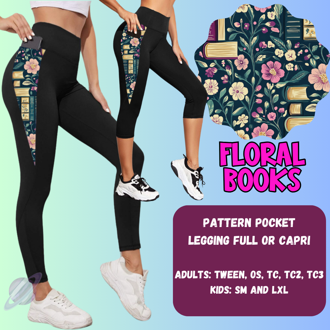 Floral Books Tops & Bottoms *Pre-Order*