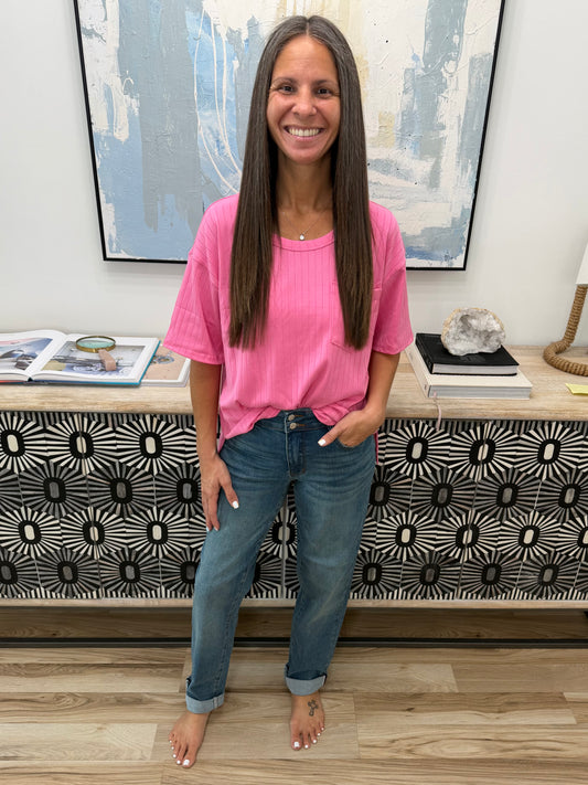 Becky Mid Rise Cool Denim Boyfriend Jean