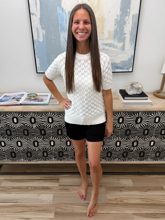 So Intriguing Textured Knit Top