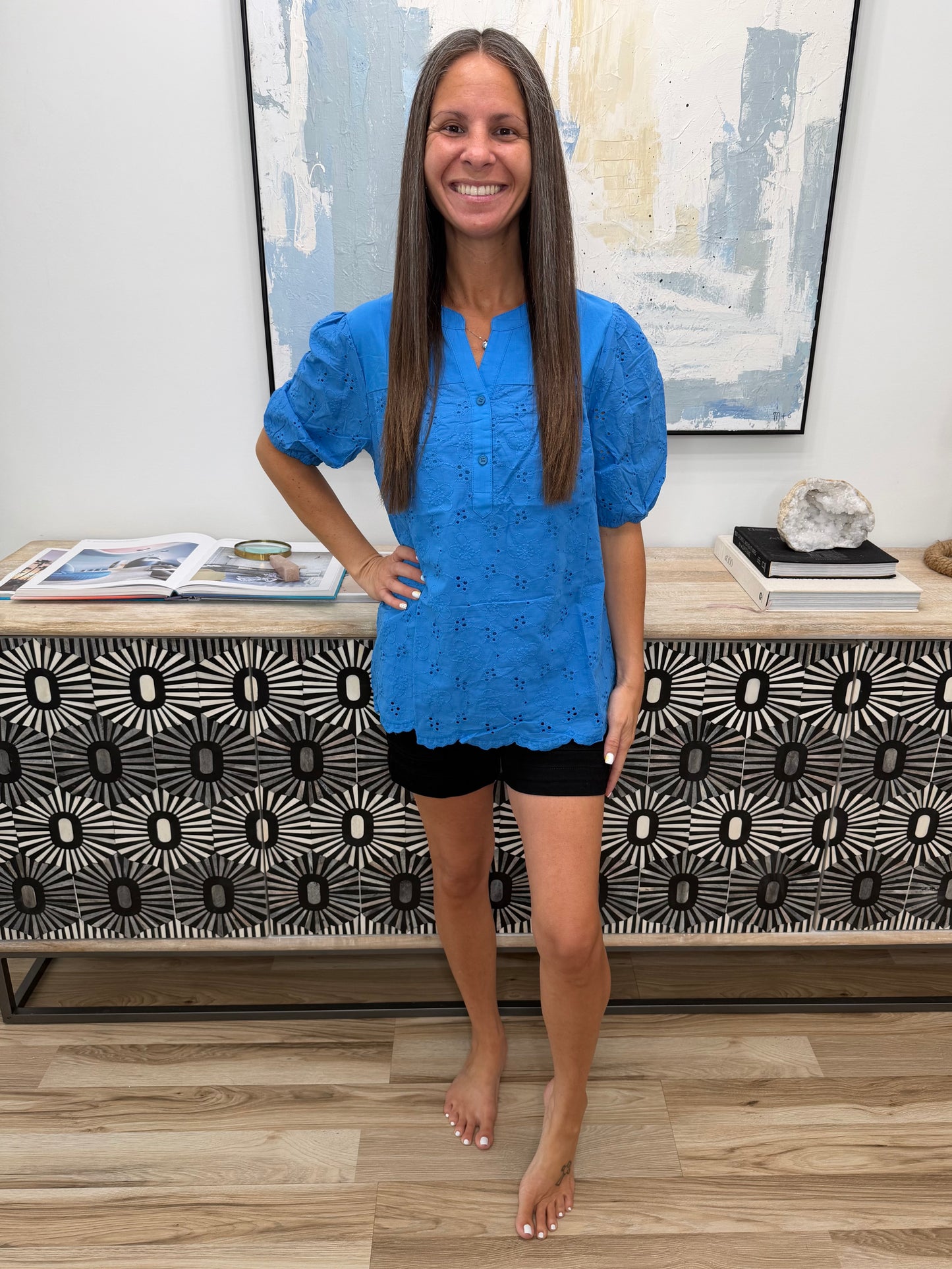Refined Darling Eyelet Blouse