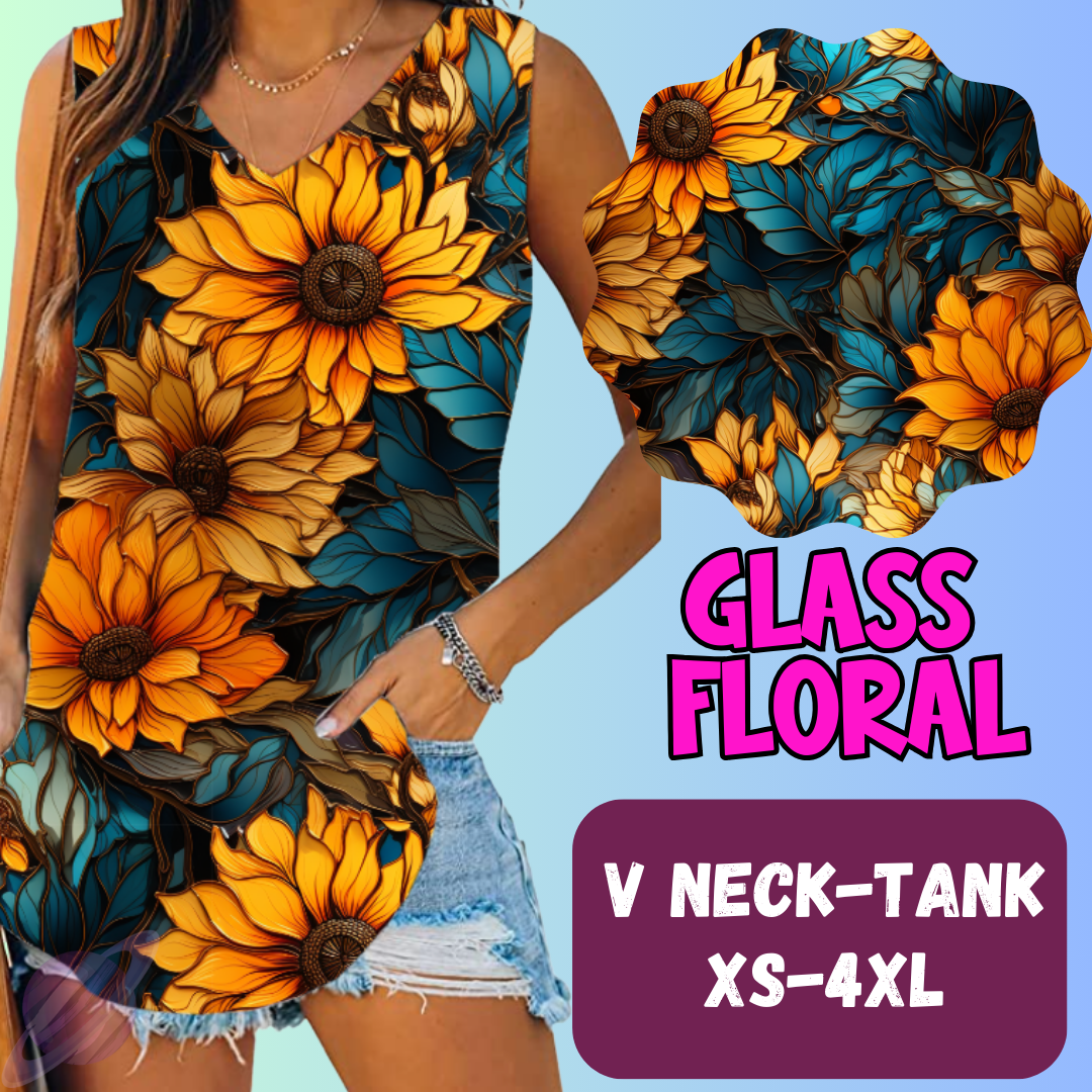 Glass Floral Tops & Bottoms *Pre-Order*