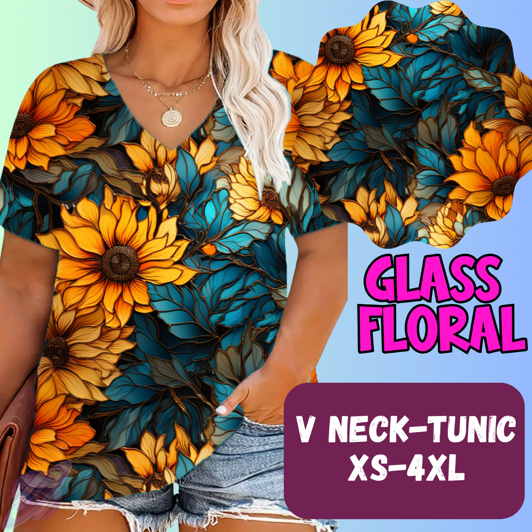 Glass Floral Tops & Bottoms *Pre-Order*