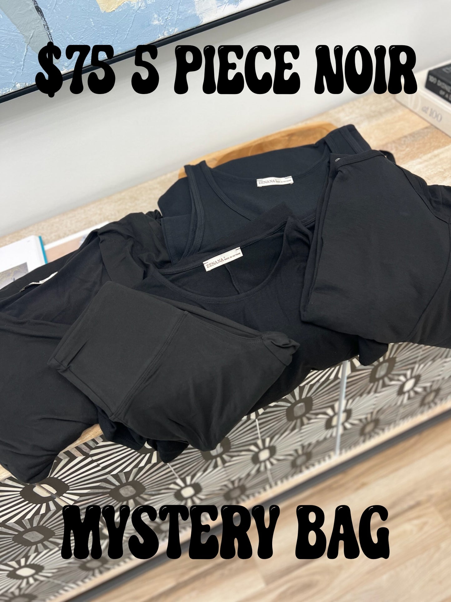 Noir 5 Piece Mystery Bag