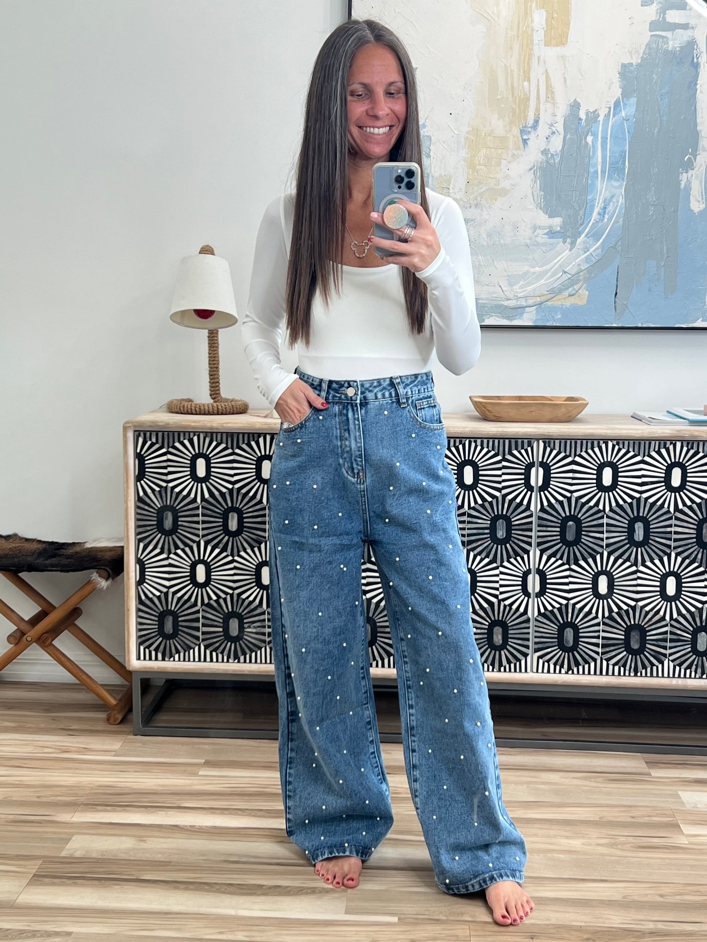 Square Neck Long Sleeve Bodysuit