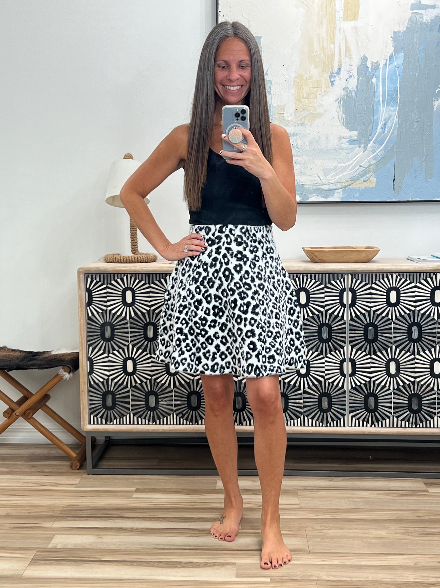 Feel My Roar Brushed High Waisted Skirt