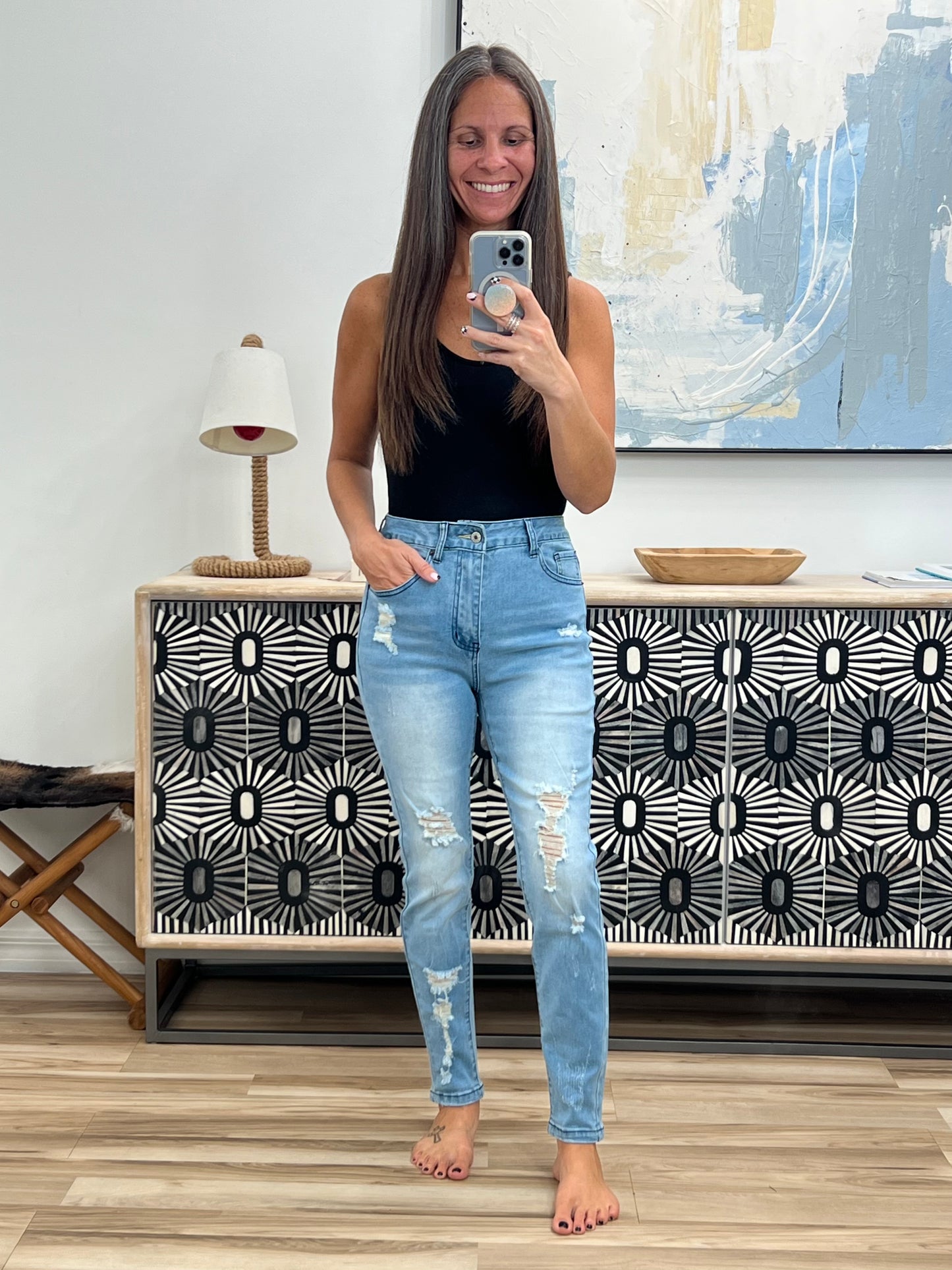 Distressed Skinny Jeans