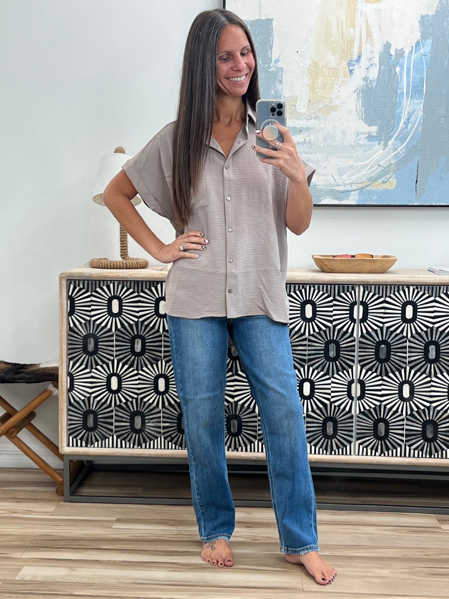 Amelia High Waist Ankle Straight