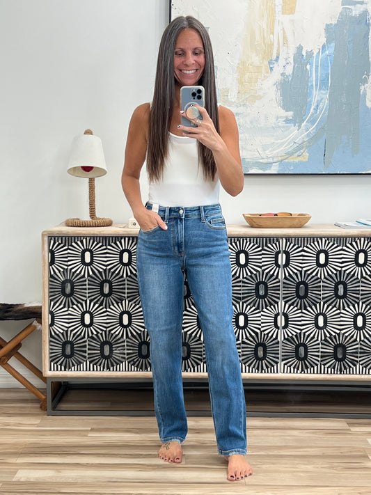 Amelia High Waist Ankle Straight