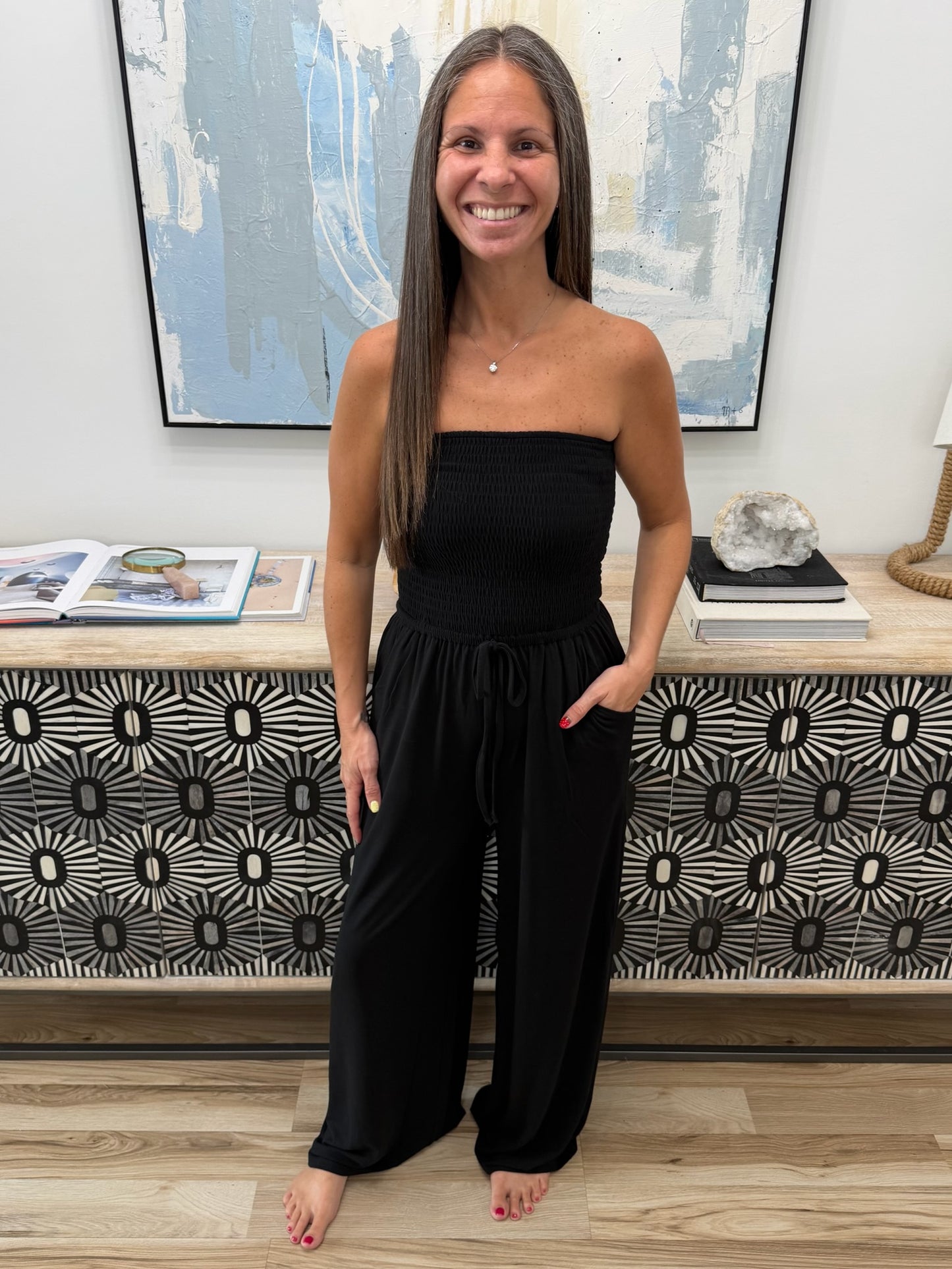 *Smocked Jumpsuit