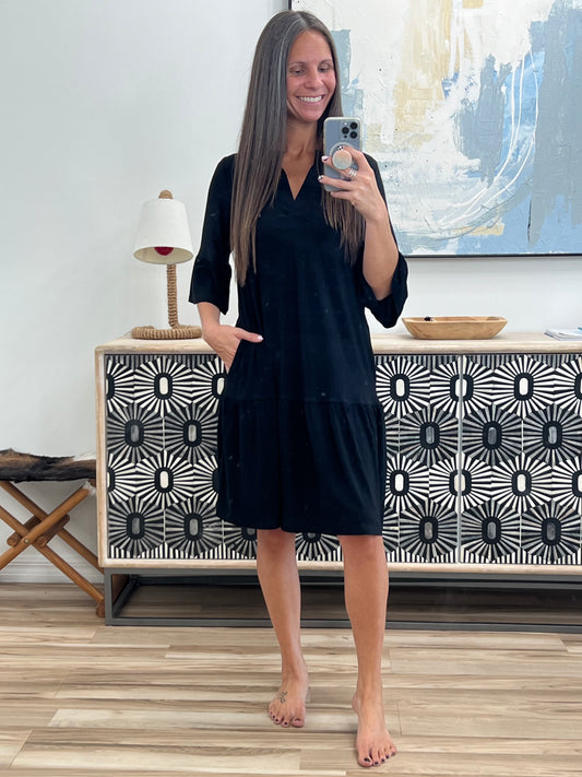 Lizzy Sunday Dress in Black