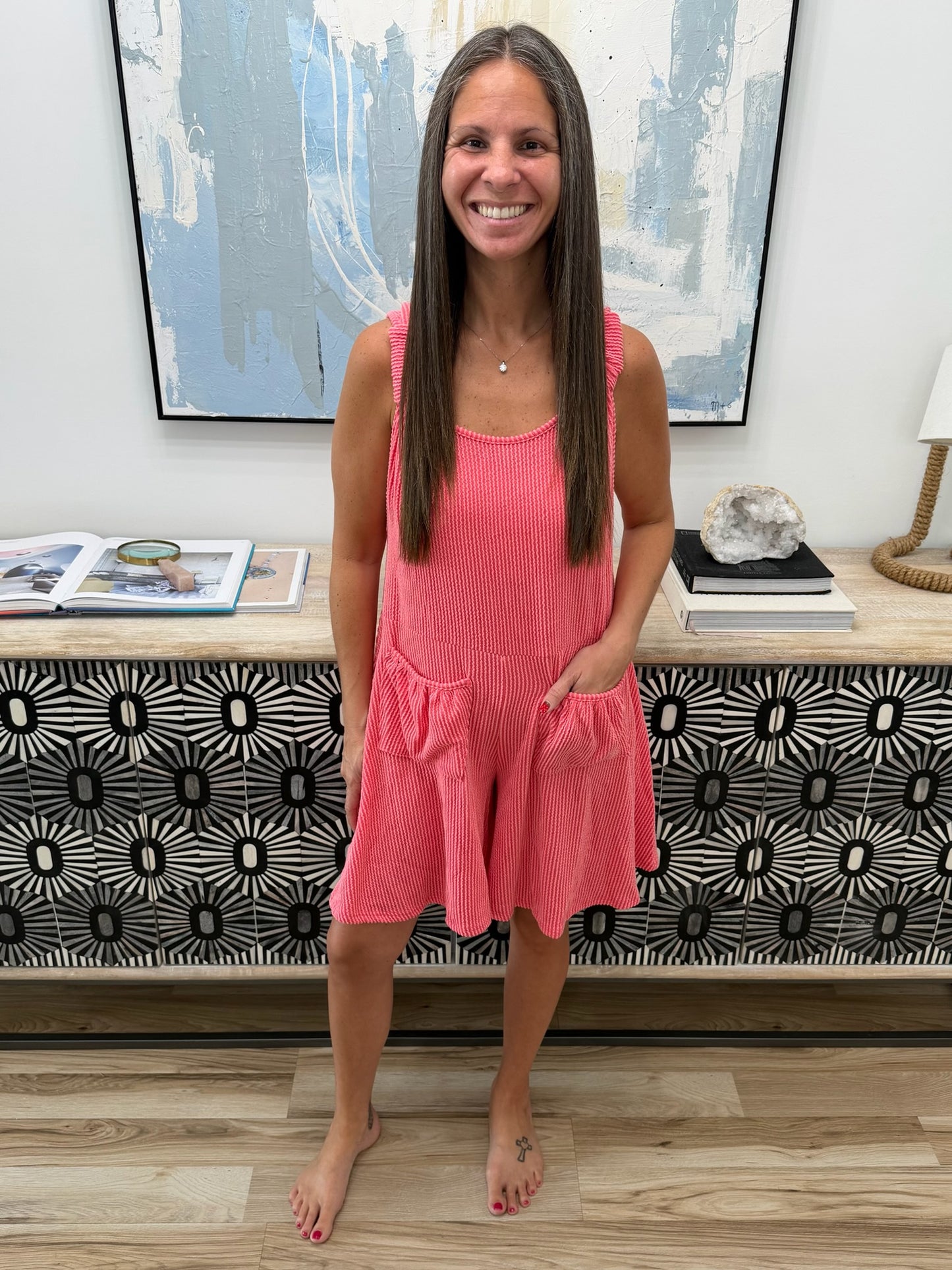 *Coral Crush Romper