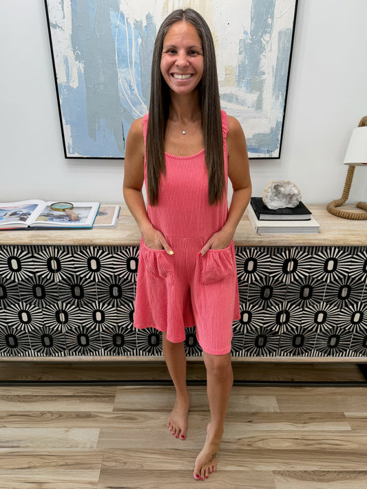 *Coral Crush Romper