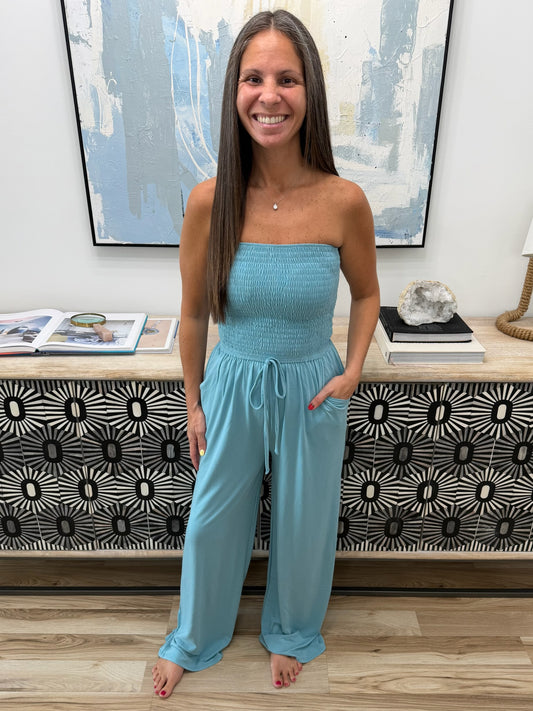 *Smocked Jumpsuit