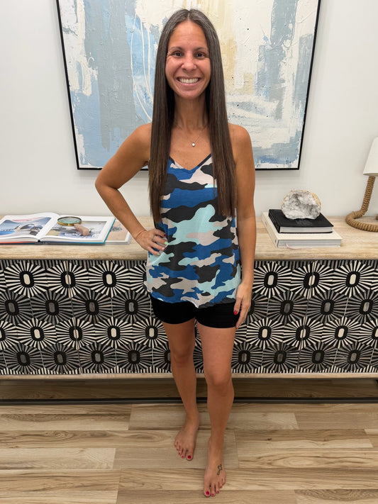 *Blue Skies Camo Tank