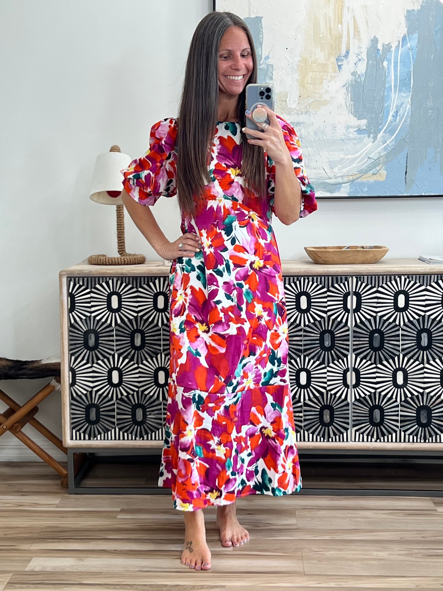 Stroll in the Park Floral Dress