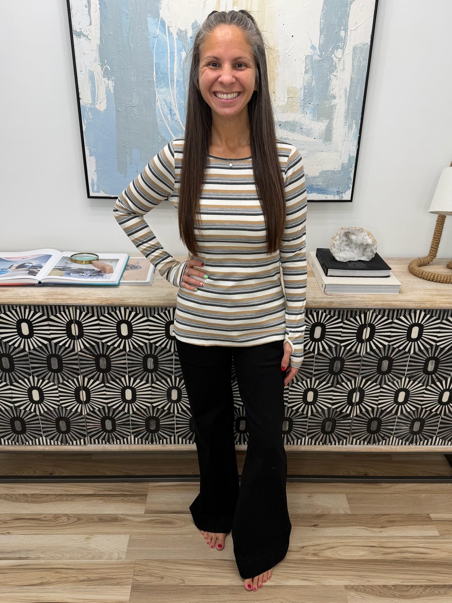 East Coast Breeze Striped Top