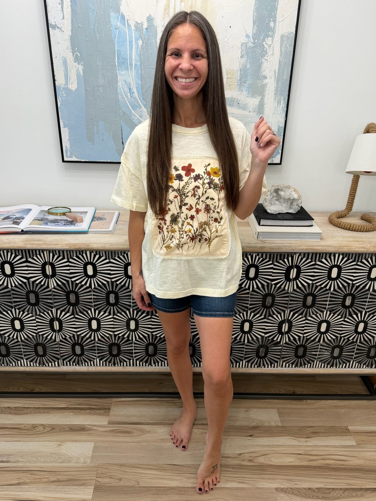 Knee Deep in Flowers We Applique Top