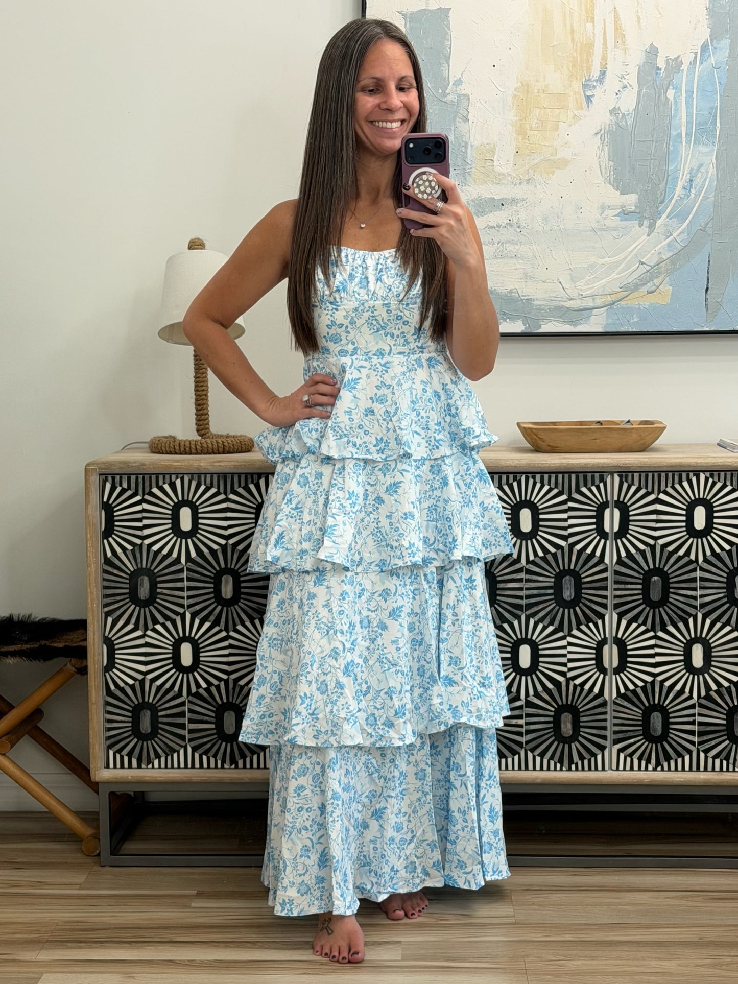 Floral Layered Maxi Dress