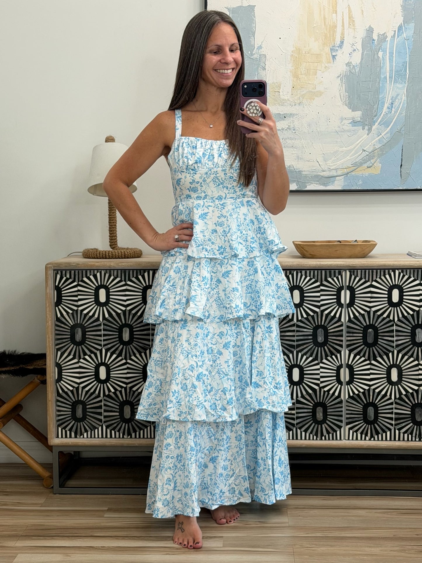 Floral Layered Maxi Dress