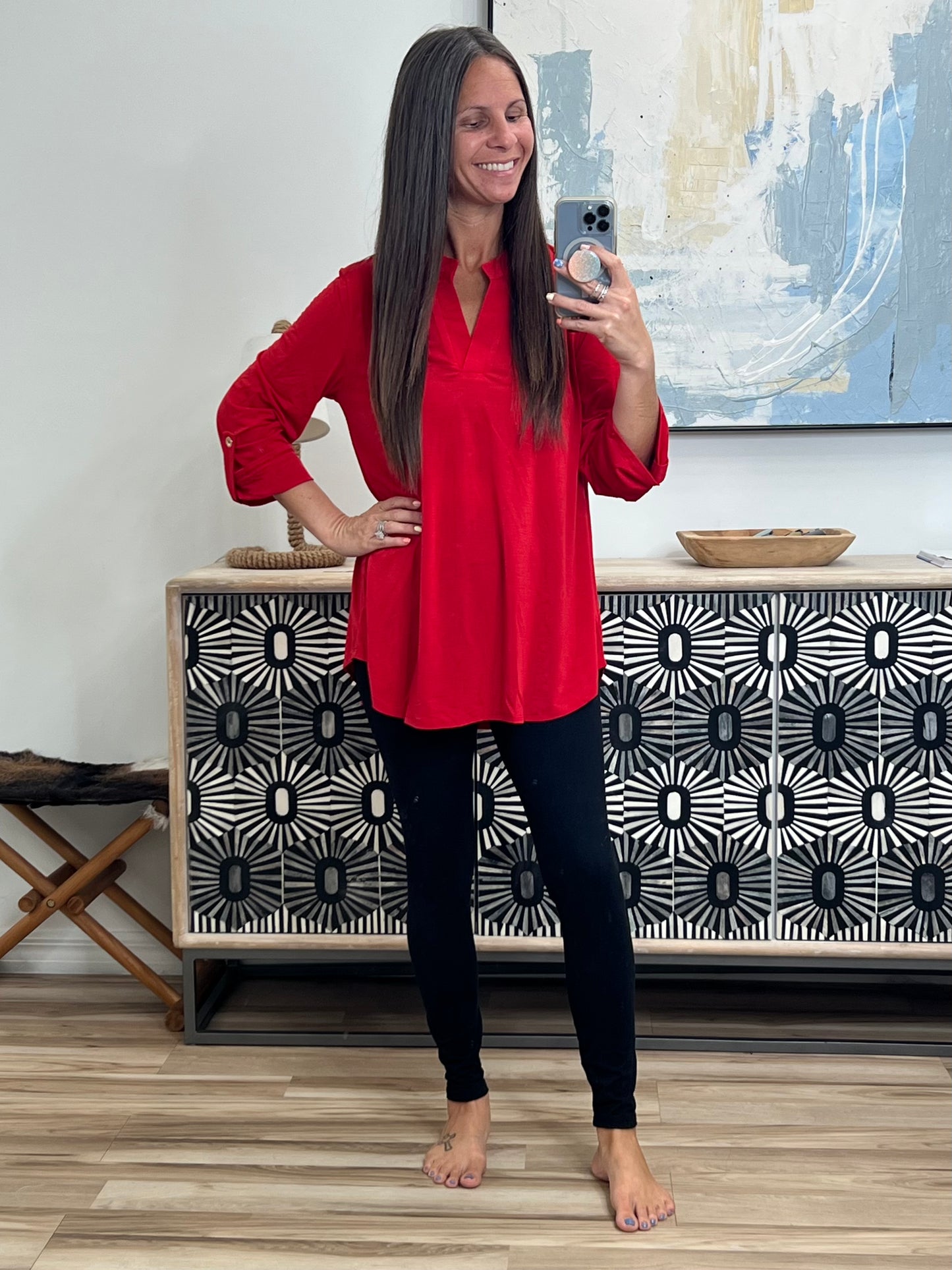 Lizzy Top in Red