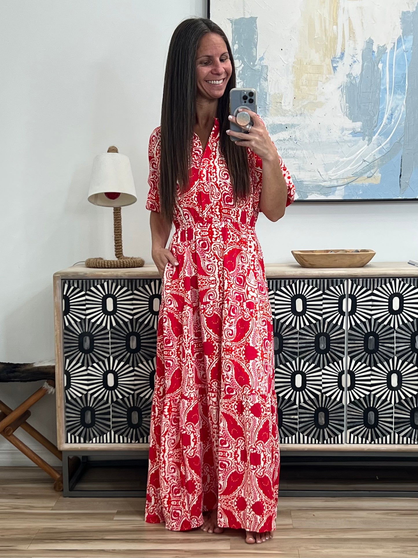 Strolling By Floral Maxi Dress