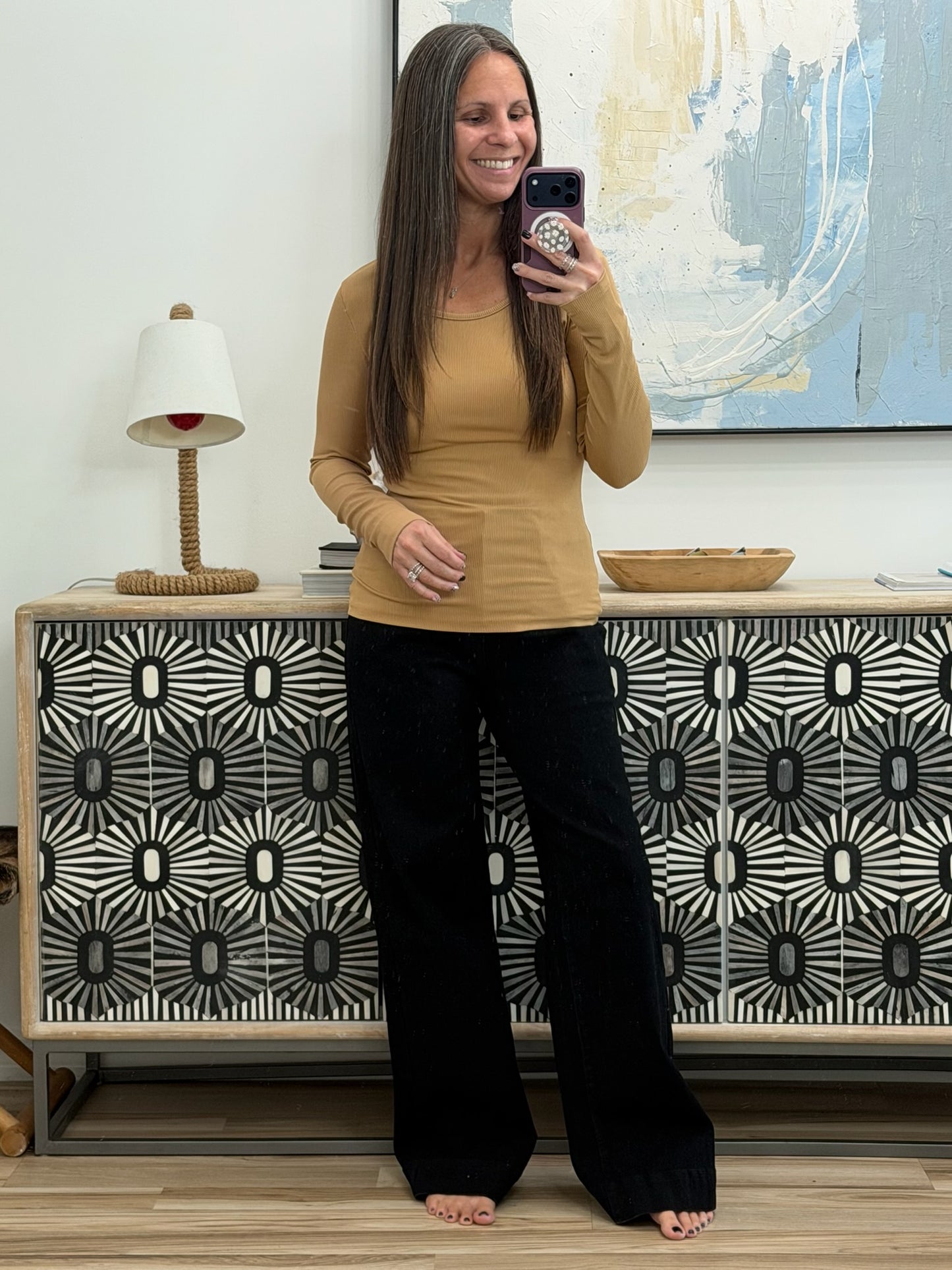 Round Neck Long Sleeve T-Shirt