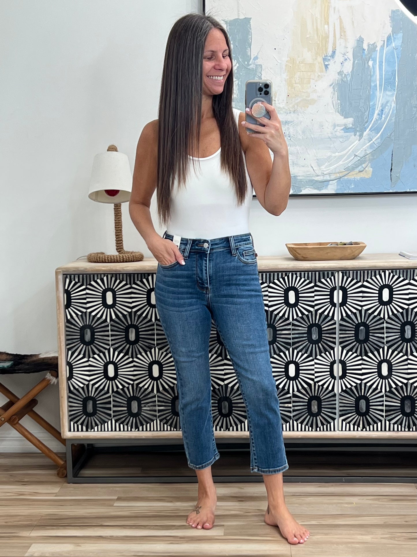 Deborah Mid Rise Capri