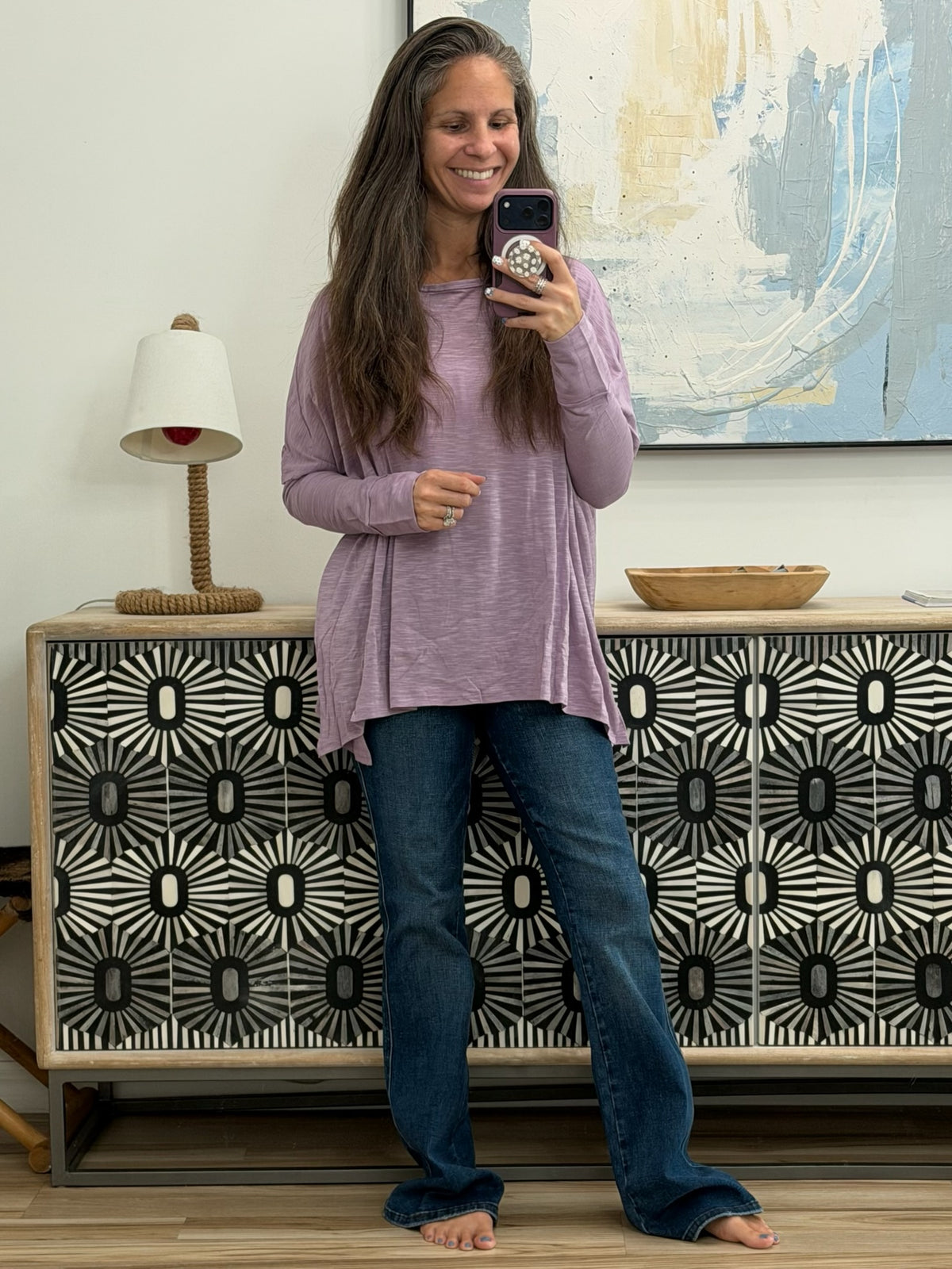 Face It Together Step Hem Pullover