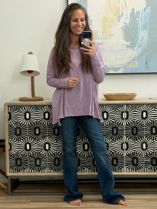 Face It Together Step Hem Pullover