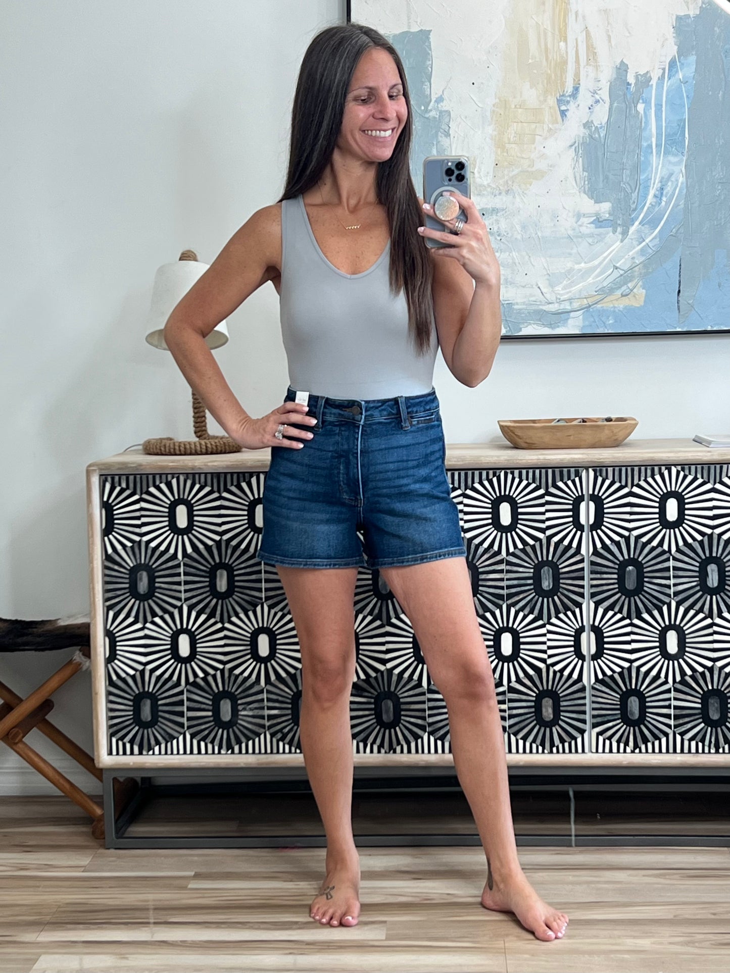 The Basics Bodysuit in Grey