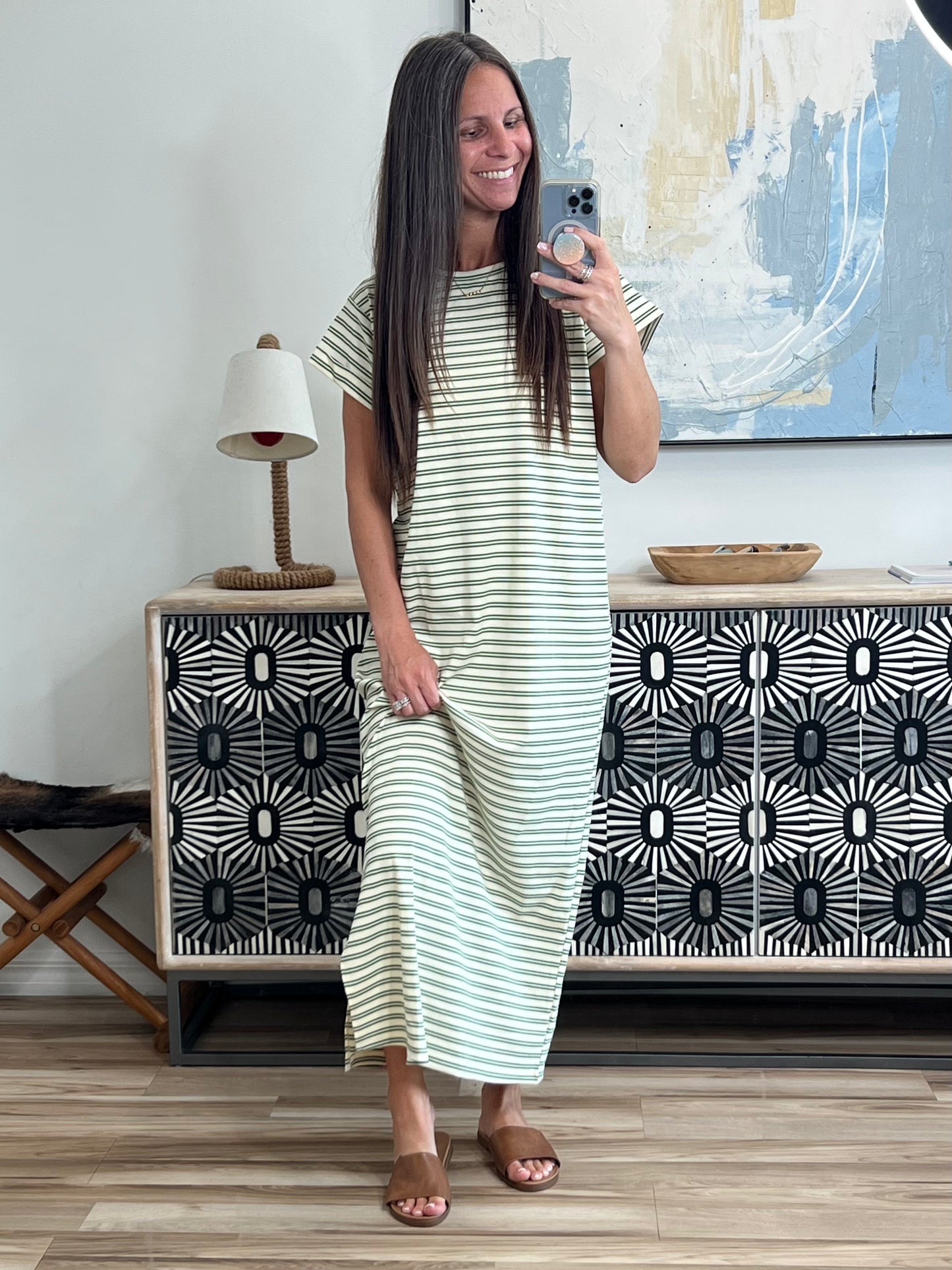 Sole Mate Slip on Sandals in Tan