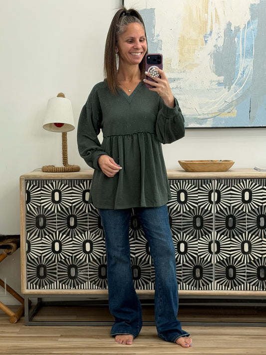 She's Not Wrong Hooded V-Neck Pullover