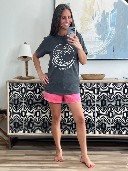 Happiness Comes in Waves Tee