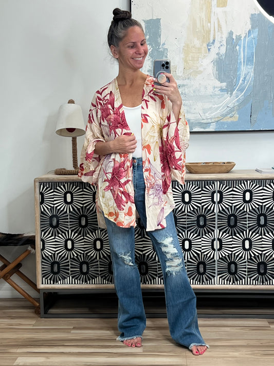 Vacay Season Bell Sleeve Kimono