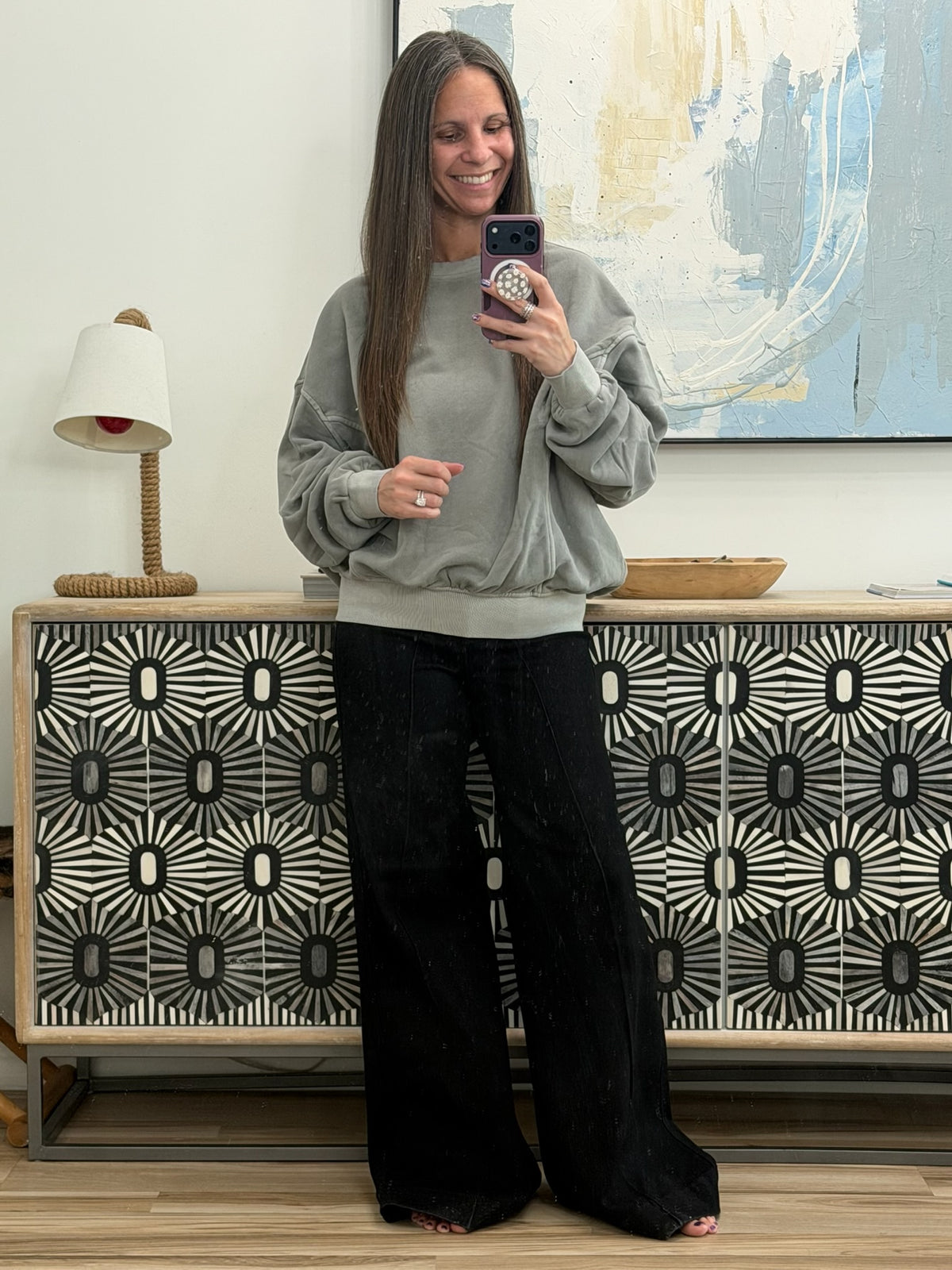 Beyond the Basics Pullover in Sleet