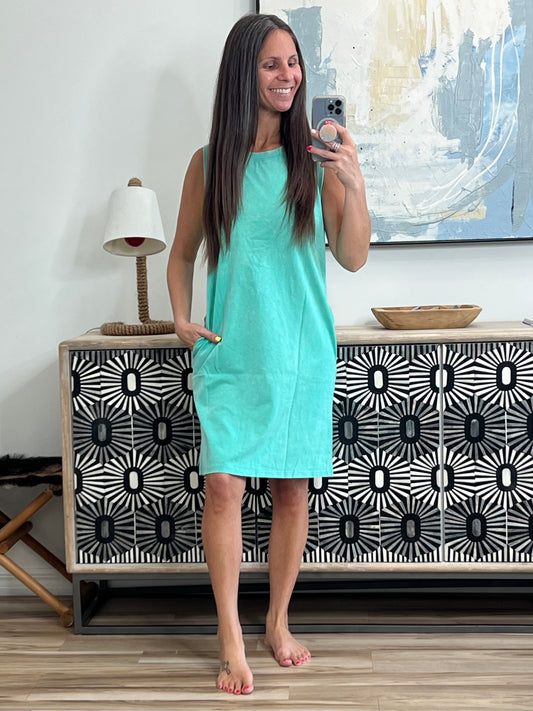 Your Attention Mineral Wash T-Shirt Dress